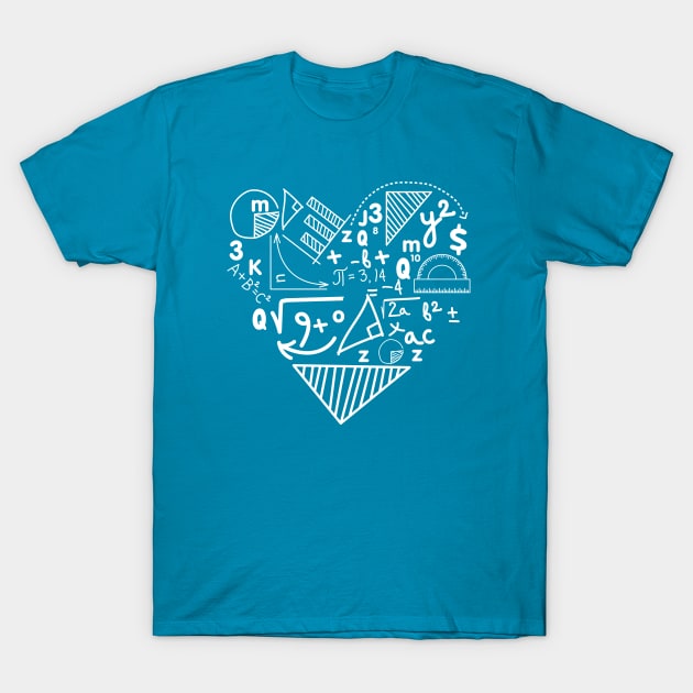 Math lovers simple design T-Shirt by Ribsa